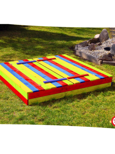 Песочница 150 см для детей с лавками